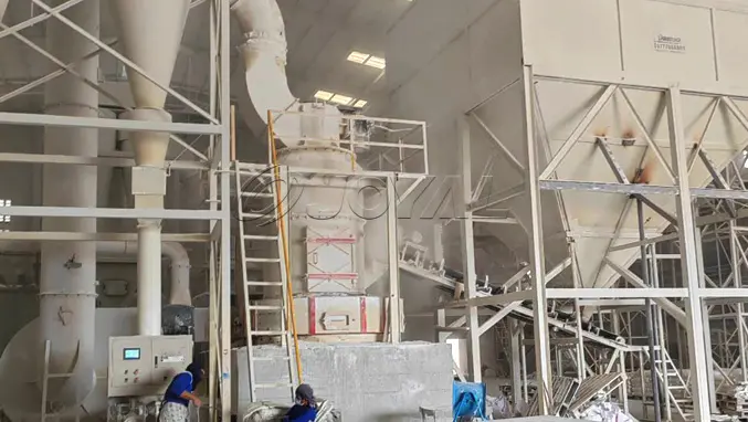 15T/H Dolomite powder grinding line in Sri Lanka